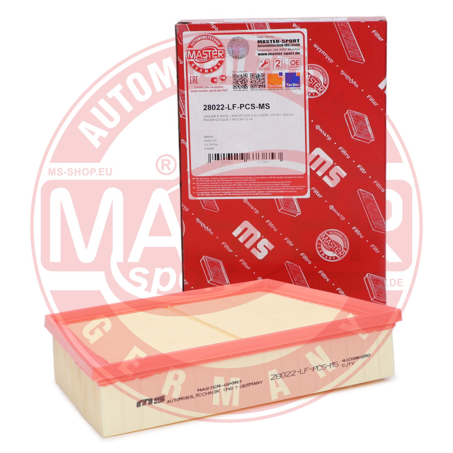 Filtru aer MASTERSPORT GERMANY 28022-LF-PCS-MS